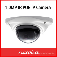 1.0MP Poe IR IP Mini Red Dome CCTV Cámara de seguridad